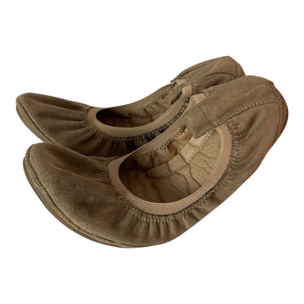 Ollio ballet flat shoes faux suede women’s size 8
